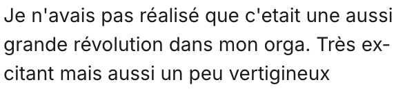 Capture de témoignage alumnie