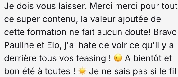 Capture de témoignage alumnie
