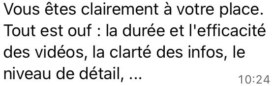 Capture de témoignage alumnie