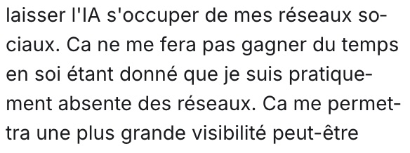 Capture de témoignage alumnie